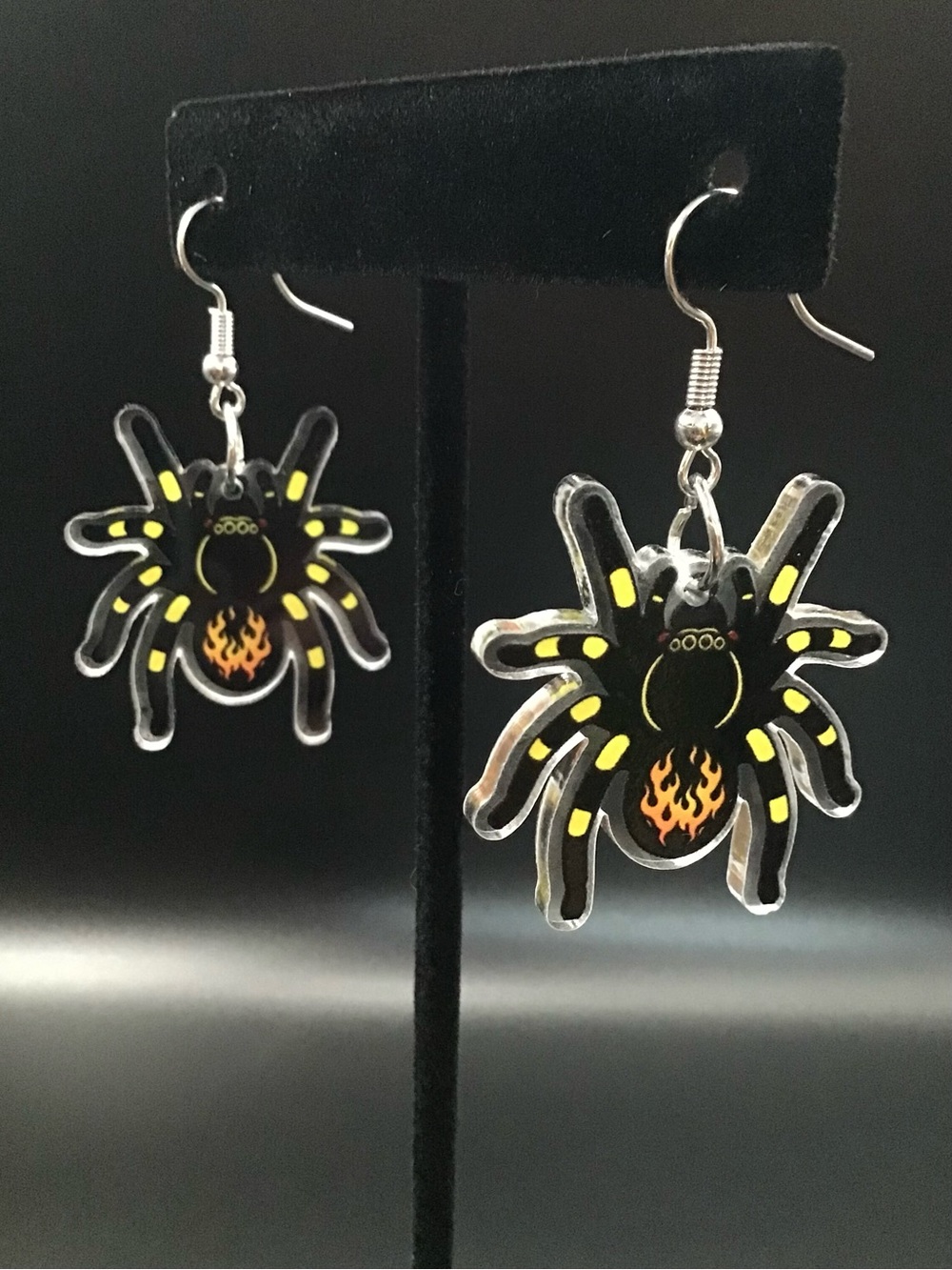 Acrylic Spider Earrings